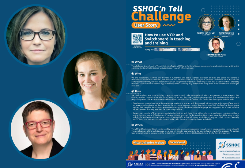 SSHOC'n Tell Challenge - How to use VCR and Switchboard in teaching and training