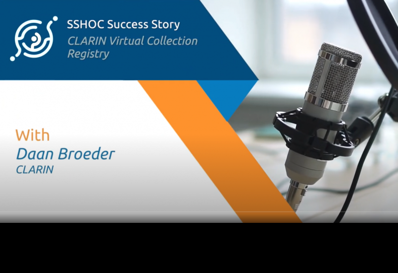 SSHOC Success Story: Interview with Daan Broeder from Clarin