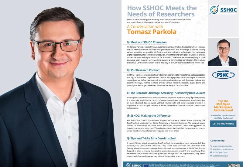 How SSHOC Meets the Needs of Researchers - An Interview with Tomasz Parkola