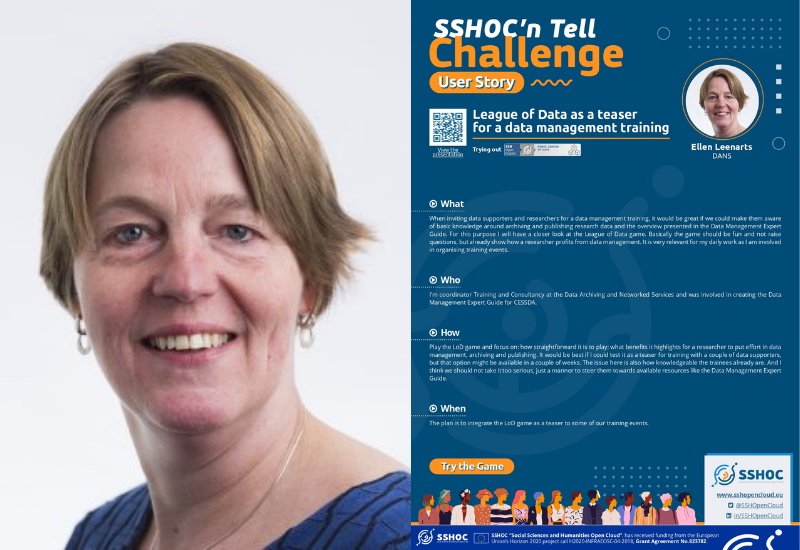 SSHOC'n Tell Challenge - League of Data as a teaser for a data management training