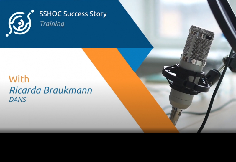 SSHOC Success Story: Interview with Ricarda Braukmann, DANS on SSHOC training